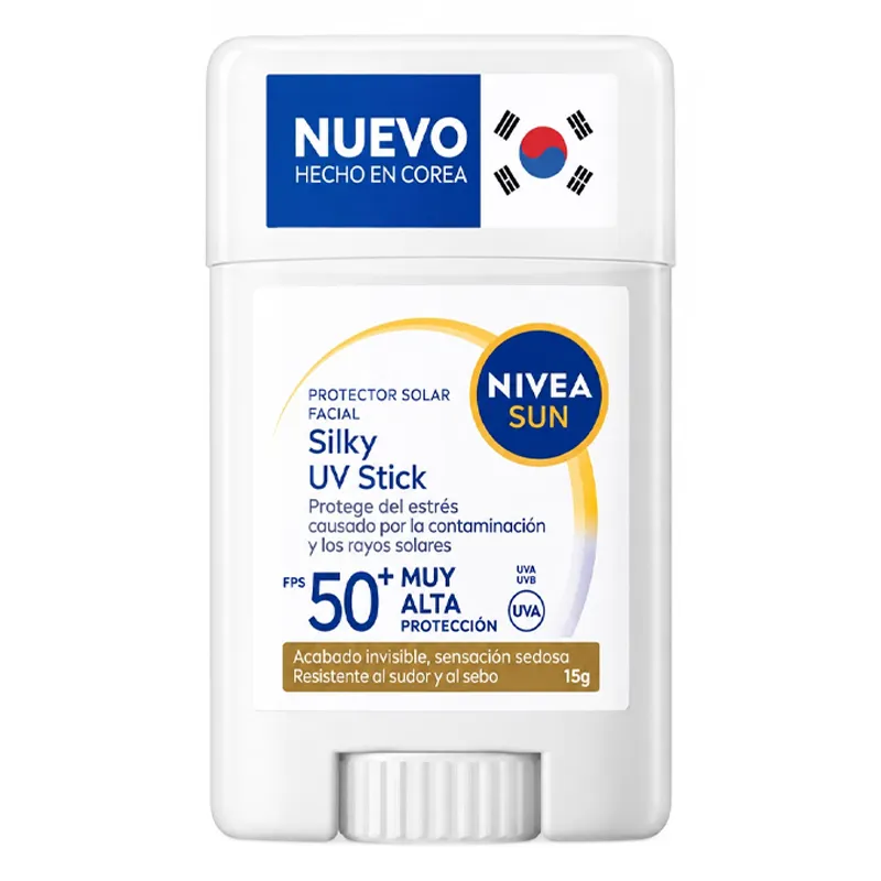 NIVEA PROTECTOR SOLAR FACIAL SILKY UV STICK FPS 50 X 15 G.